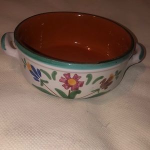 Albisola 18 redware art pottery with handles made in Italy